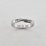 Diamond 18ct White Gold Twist Ring