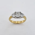 Diamond 18ct Gold & Platinum Three Stone Ring