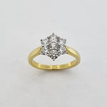 Diamond 18ct Gold Cluster Ring