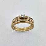 Diamond 9ct Gold Wedding Set