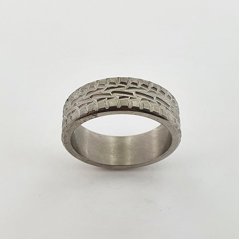 Titanium Engraved Ring