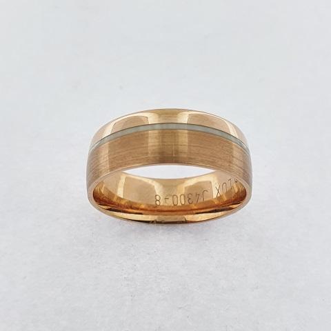 9ct Rose Gold & Ceramic Ring