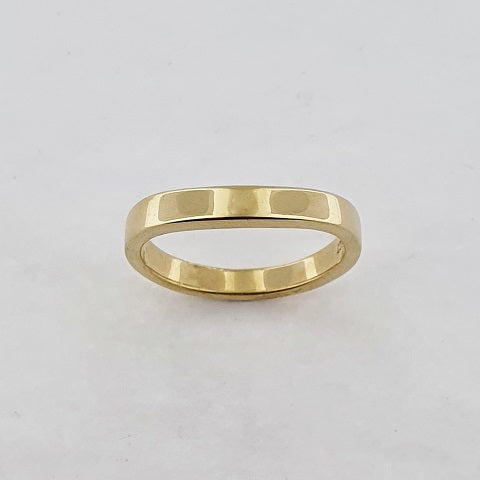 18ct Yellow Gold Curved Ring