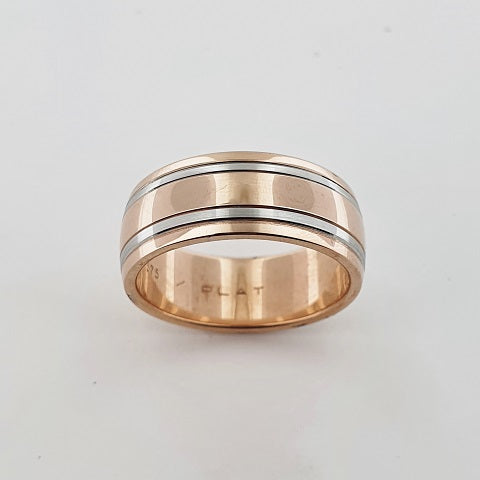 Platinum & 9ct Rose Gold Ring