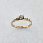 Diamond 9ct Gold Solitaire Ring