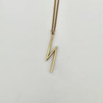 9ct Yellow Gold Bolt Necklace