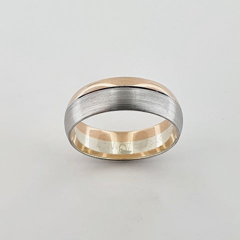 9ct Rose & White Gold Ring