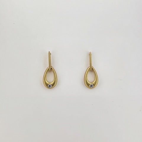 Diamond 9ct Yellow Gold Earrings