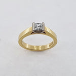 Diamond 18ct Gold Solitaire Ring