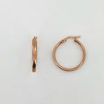 9ct Rose Gold Hoop Earrings