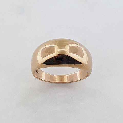9ct Rose Gold Dome Ring