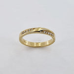 Diamond 18ct Yellow Gold Twist Ring