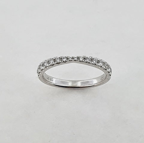 Diamond 18ct White Gold Twist Ring