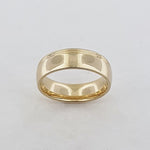 9ct Yellow Gold Engraved Ring