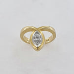 Diamond 18ct Gold & Platinum Ring
