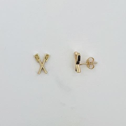 Rowing 9ct Yellow Gold Earrings