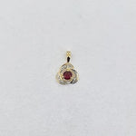 Ruby & Diamond 9ct Gold Pendant