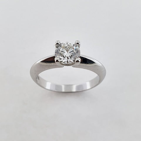 Diamond 18ct Gold Solitaire Ring