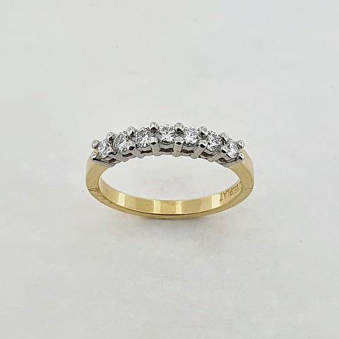 Diamond 18ct Yellow Gold & Platinum Ring